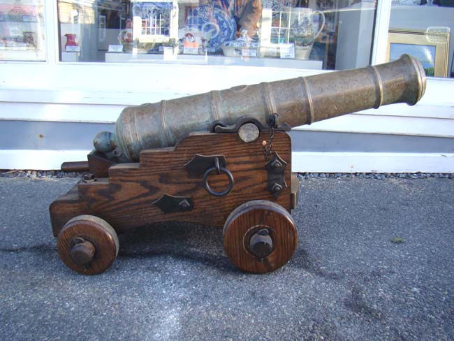 An early 19th century Danish 2 pound naval cannon known as a “Falcon“